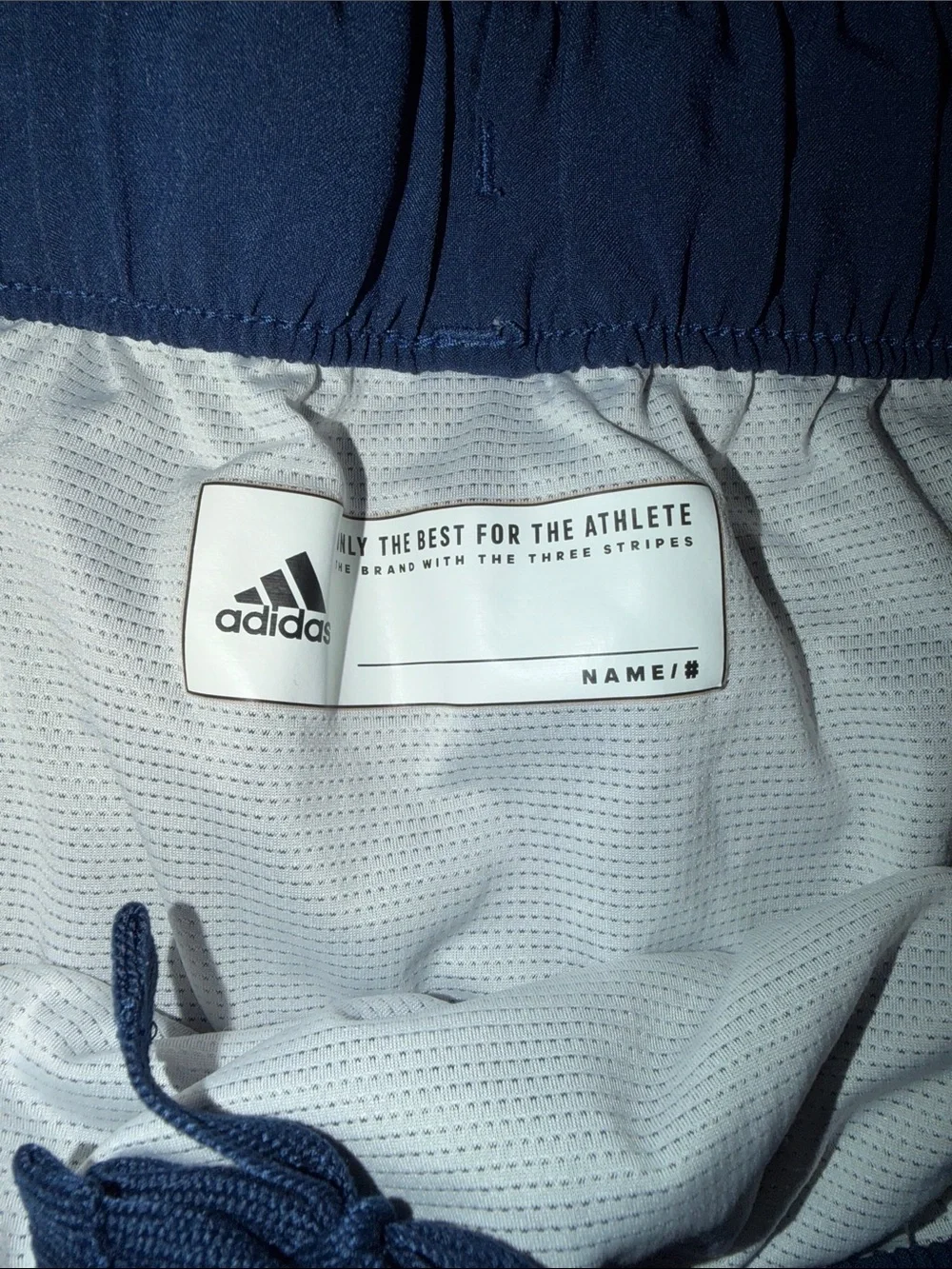 Adidas Navy Blue Athletic Shorts